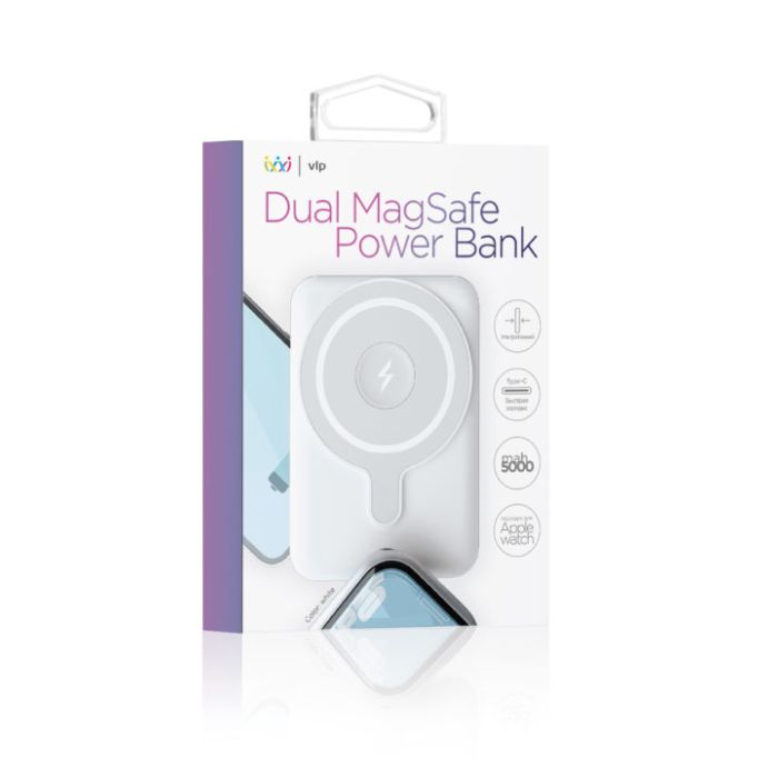 VLP PowerBank 5000mAh DualMagsafe USB-C Wh/1041004