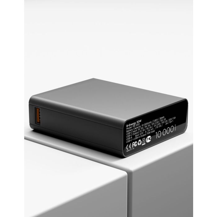 VLP B-Energy 10000 mAh 30W, USB-C, USB-A , Steel Gray / 1042005