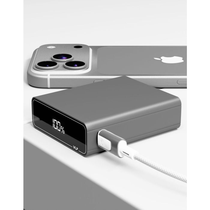 VLP B-Energy 10000 mAh 30W, USB-C, USB-A , Steel Gray / 1042005