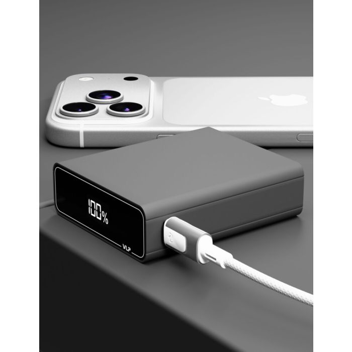 VLP B-Energy 10000 mAh 30W, USB-C, USB-A , Steel Gray / 1042005