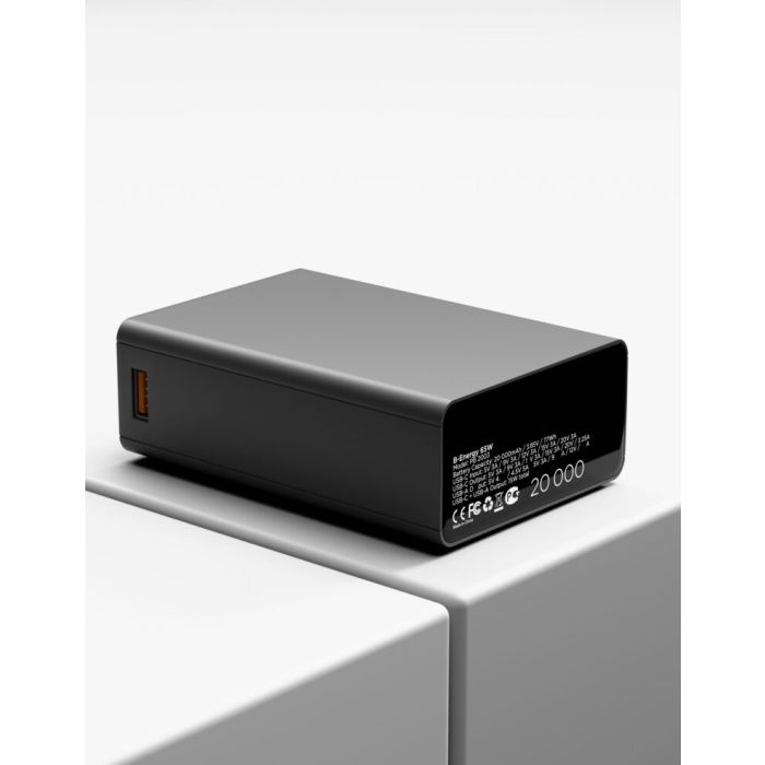 VLP B-Energy 20000 mAh 65W, USB-C, USB-A , Steel Gray / 1042006