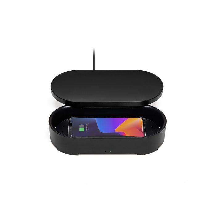 Lexon Oblio Box with Sanitizer Black/LH69N