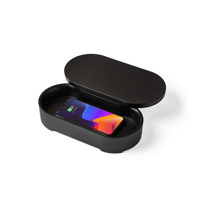 Lexon Oblio Box with Sanitizer Black/LH69N