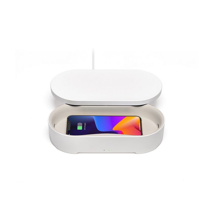 Lexon Oblio Box with Sanitizer White/LH69W