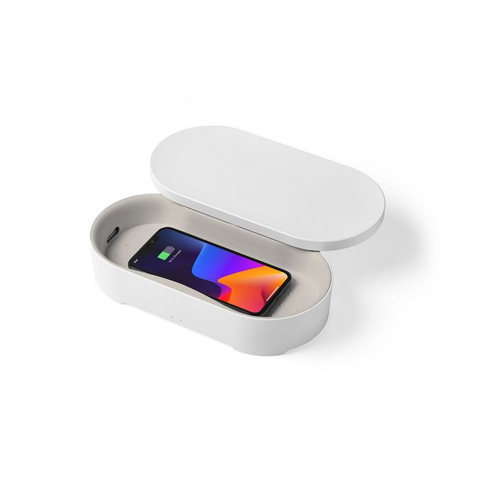 Lexon Oblio Box with Sanitizer White/LH69W