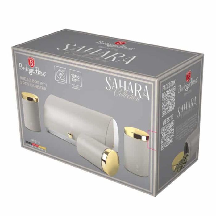 Berlinger Haus BH6739 Sahara bread box + 3 container set