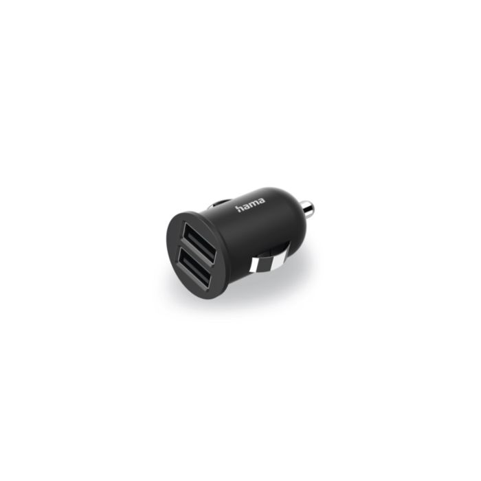 Hama Car Charger, 2-Port USB, 12 Watt(188329)