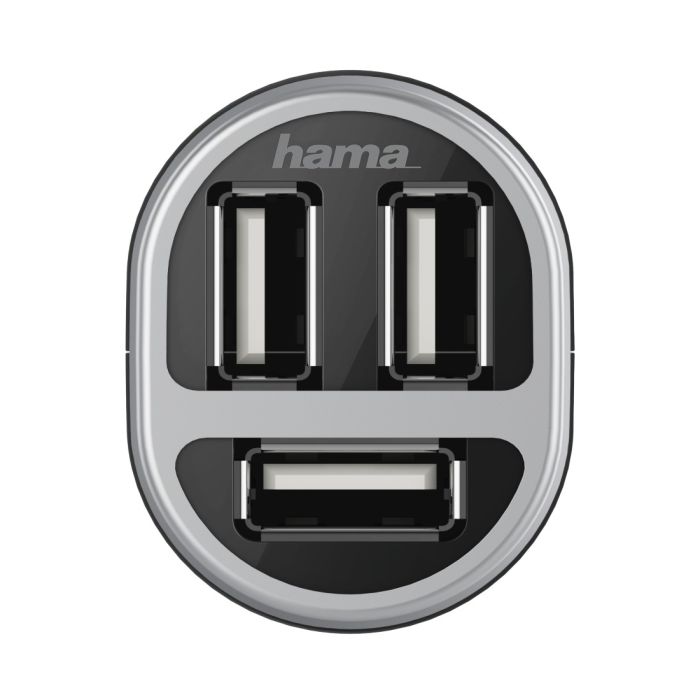 Hama Car Charger, 3x USB, 5.2 A, black (173603)