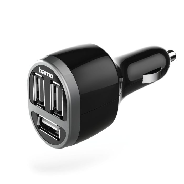 Hama Car Charger, 3x USB, 5.2 A, black (173603)