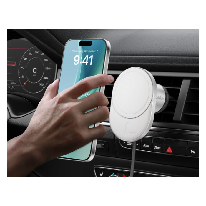 Belkin Qi2 15W Car Vent Mount /WIC008BTGR-NCV2