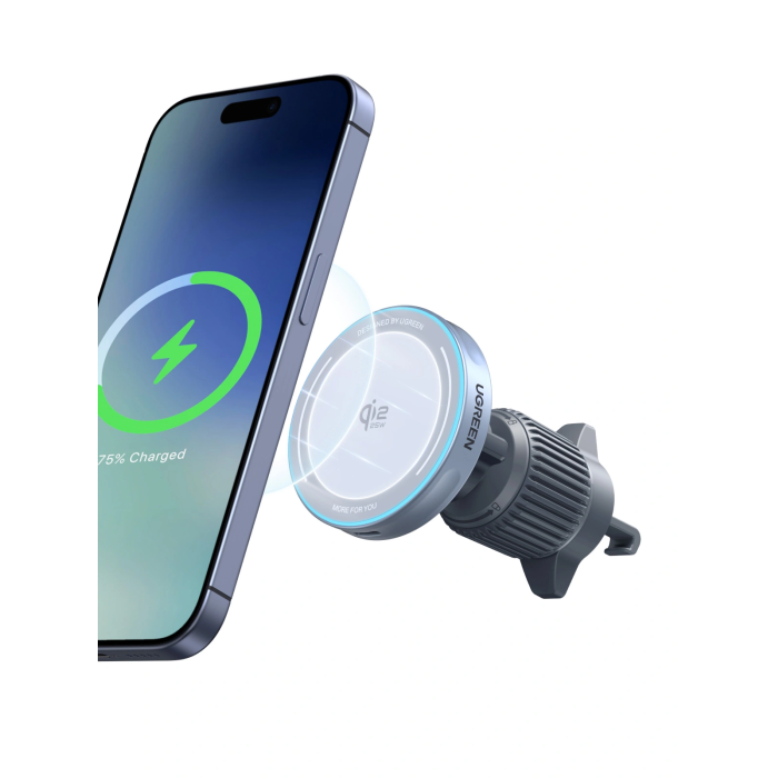 UGREEN MagFlow Magnetic Wireless Car Charger, 25W /55967