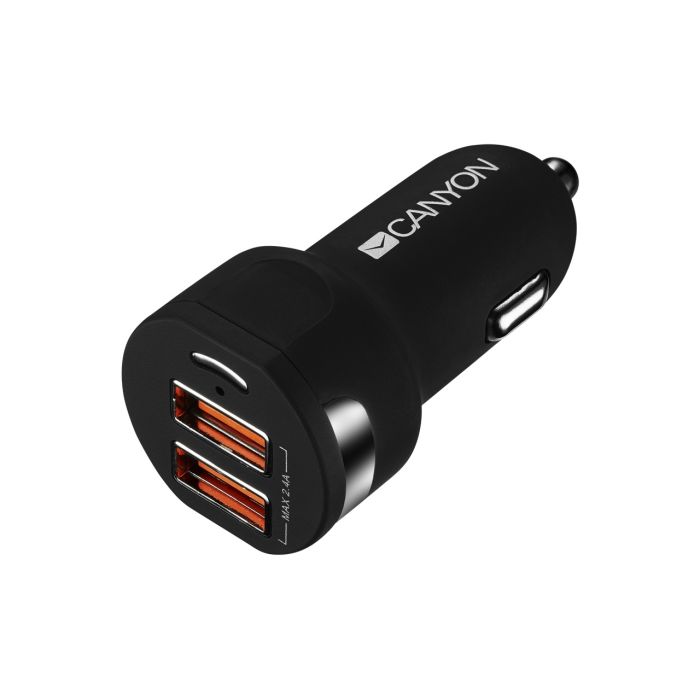 Canyon CNE-CCA04B/Dual USB Car Charger 2.4A