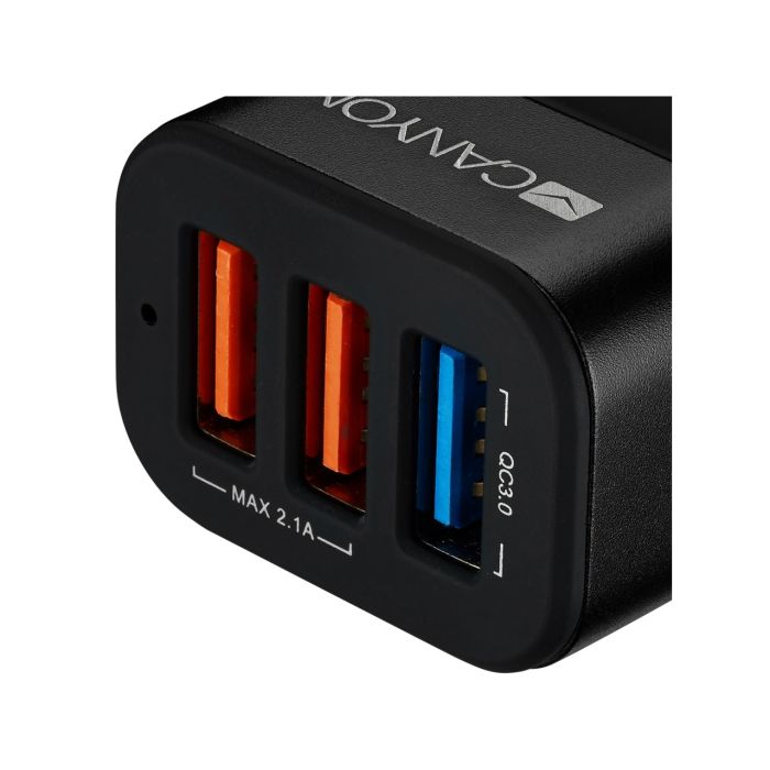 Canyon CNE-CCA07B/Triple USB Car Charger 2.4A