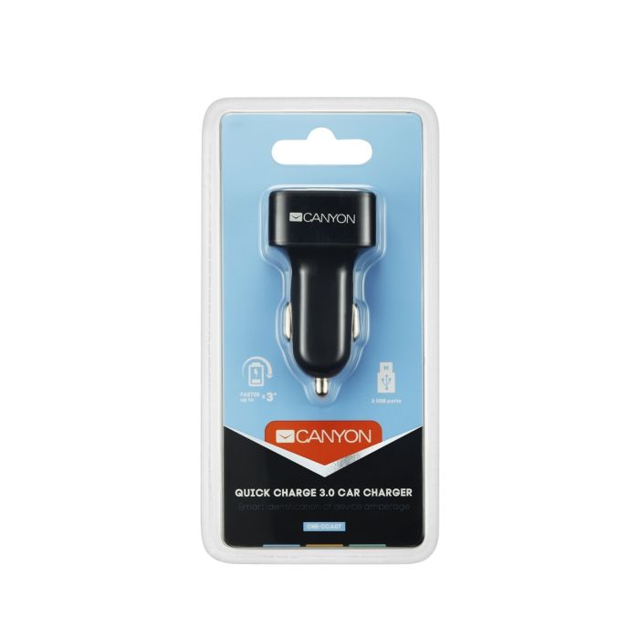 Canyon CNE-CCA07B/Triple USB Car Charger 2.4A