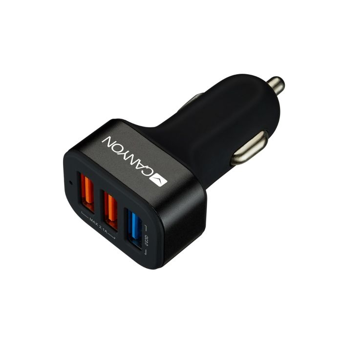 Canyon CNE-CCA07B/Triple USB Car Charger 2.4A