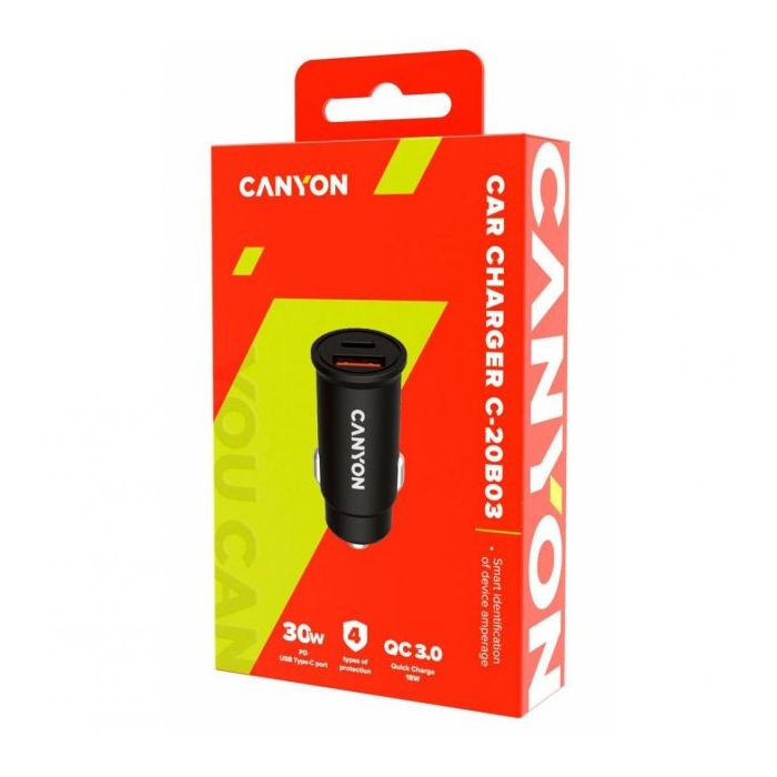Canyon CNS-CCA20B03/30W-QC3.0 Car Charger