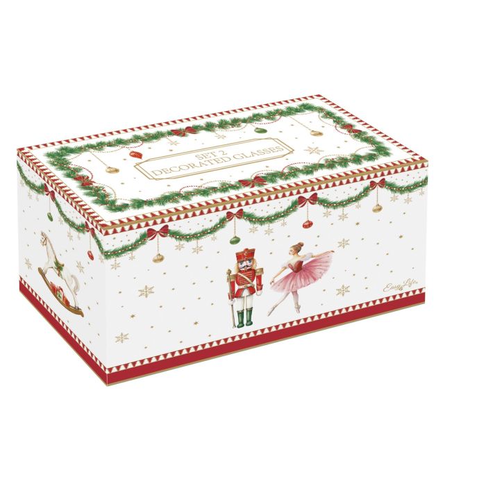 Easy life 4015/MNOE decorated glass set 2pcs