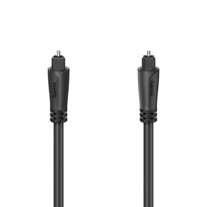 Hama Avinity Audio Optical Fibre Cable, ODT Plug (Toslink), Metal, 2M /107597