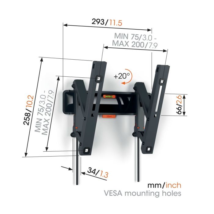 Vogel's TVM 3213 TILT SMALL WALL MOUNT