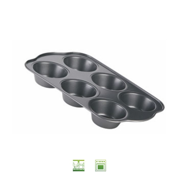 Grilo 430123 MUFFIN PAN 6 CUPS 28,5*17,8CM