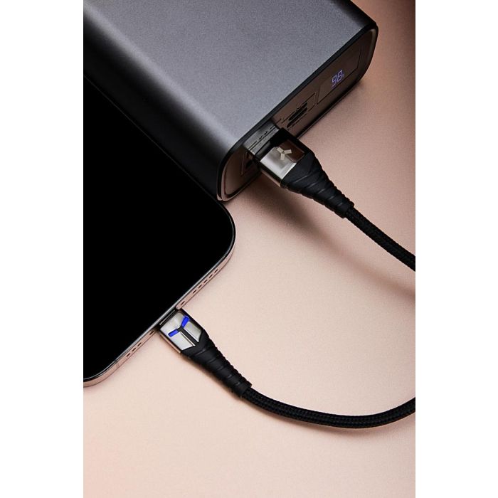 Accesstyle Charging Cable/AL24-F100LED Black