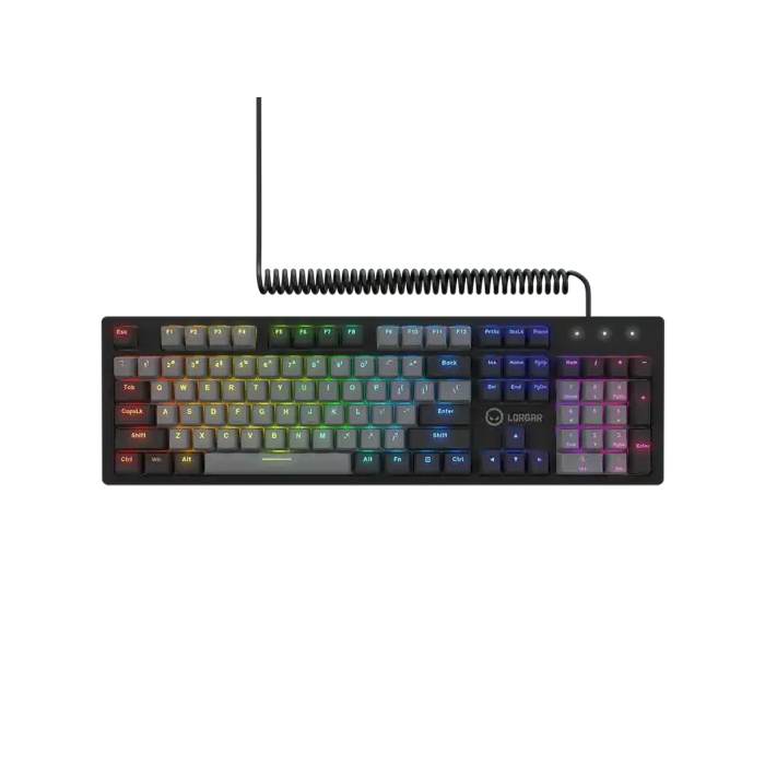 Lorgar Azar 514 Wired Mechanical Gaming Keyboard, RGB Backlight, Black /LRG-GK514B-US