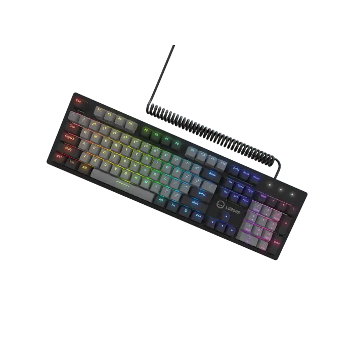 Lorgar Azar 514 Wired Mechanical Gaming Keyboard, RGB Backlight, Black /LRG-GK514B-US