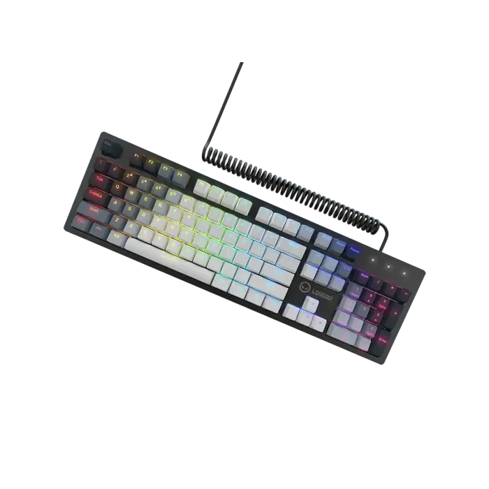 Lorgar Azar 514 Wired Mechanical Gaming Keyboard, RGB Backlight, White /LRG-GK514W-US