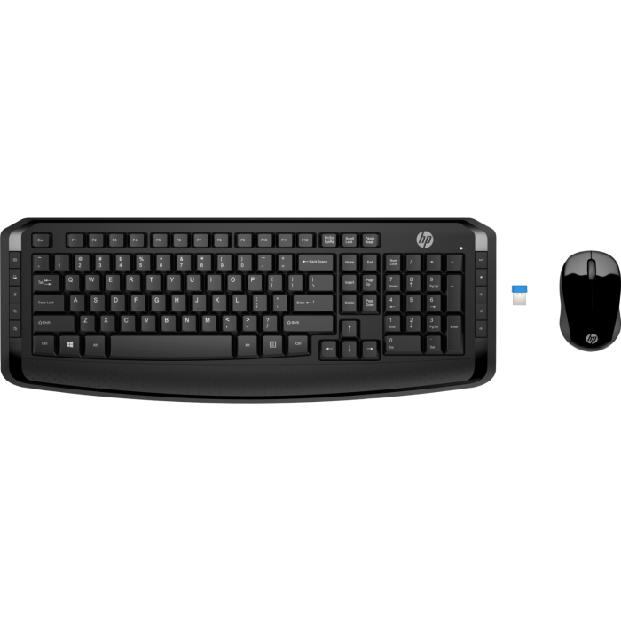 HP WL Keyboard and Mouse 300 BLK/3ML04AA