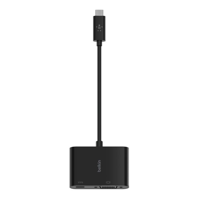 Belkin USB-C to VGA, 60W PD, BLK/AVC001BTBK