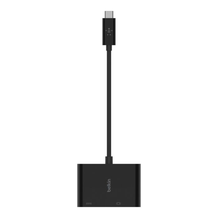 Belkin USB-C to VGA, 60W PD, BLK/AVC001BTBK