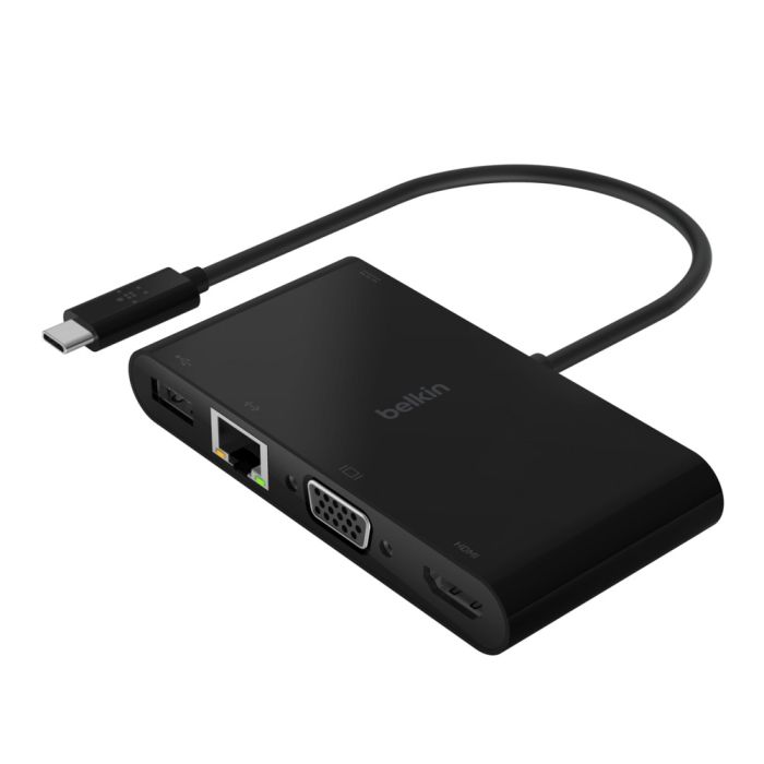 Belkin USB-C TO GBE,HDMI,VGA,USB-A,100W,AVC004BTBK