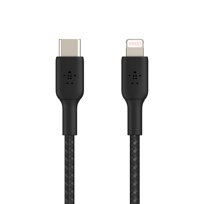 Belkin BRAIDED C-LTG 2M, BLK/CAA004BT2MBK