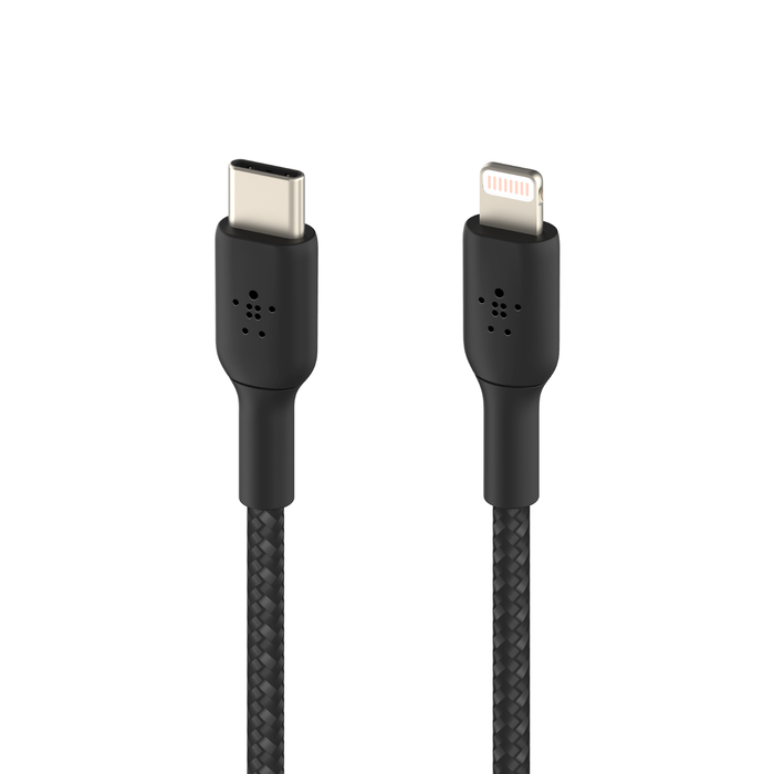 Belkin BRAIDED C-LTG 2M, BLK/CAA004BT2MBK