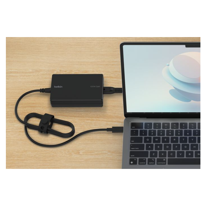 Belkin USB-C Core GaN Travel Power Adapter 100W/INC016GLBK