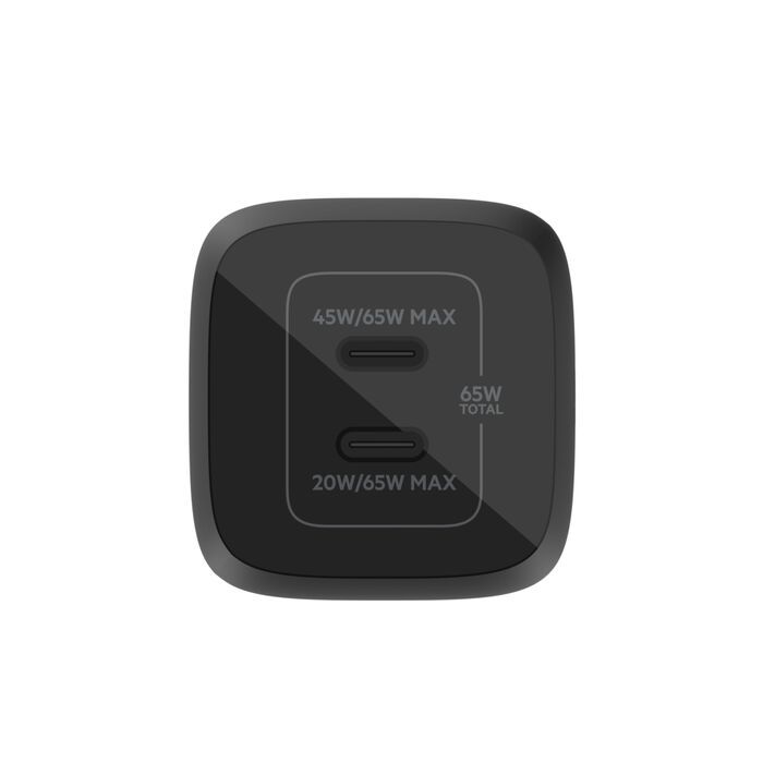 Belkin Dual 65W USB-C PD  GaN Fast Charger/WCH013VFBK