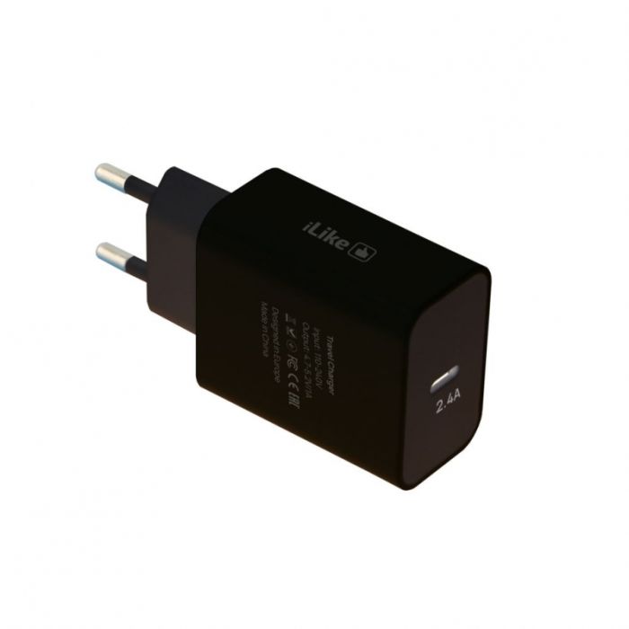 iLike Type-C Travel Charger/ ITC02 Black