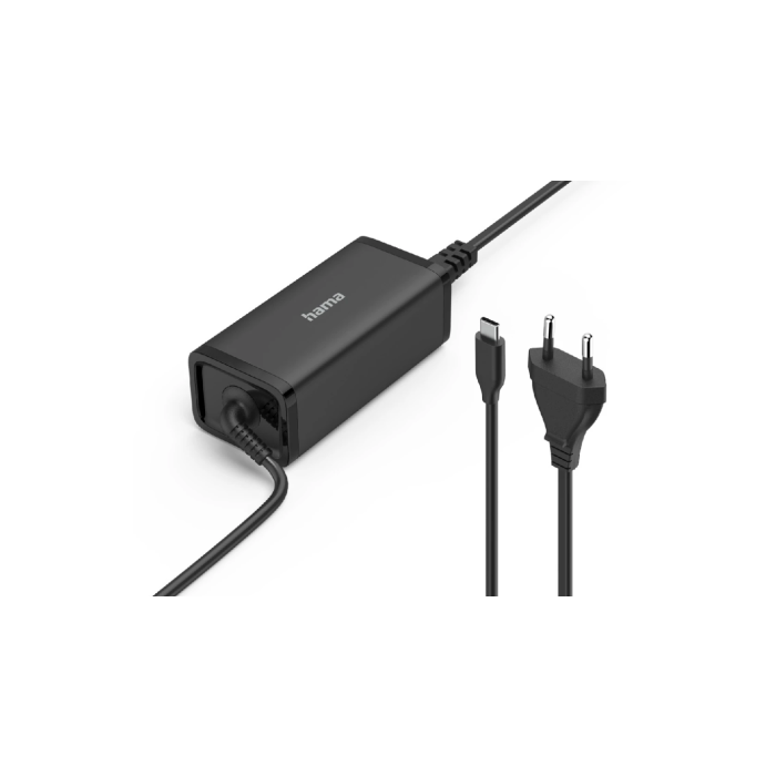 Hama Universal USB-C Notebook Power Supply Unit, GaN, Power Del. (PD), 5-20V/65W (200023)