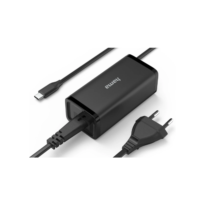 Hama Universal USB-C Notebook Power Supply Unit, GaN, Power Del. (PD), 5-20V/65W (200023)