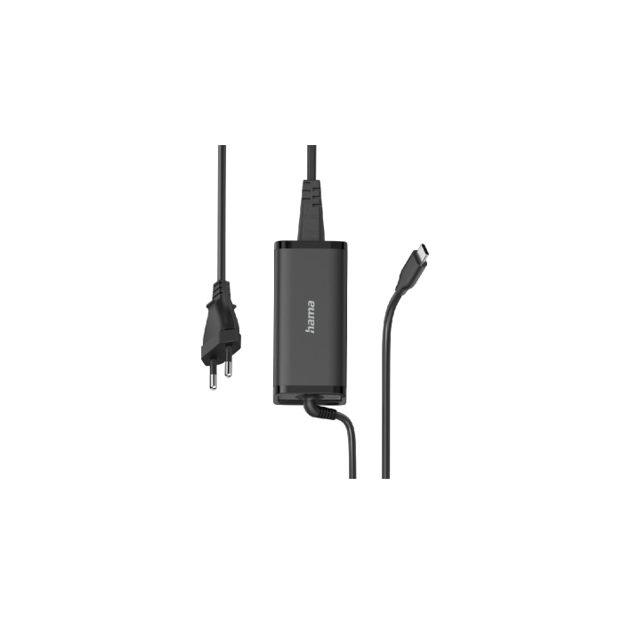 Hama Universal USB-C Notebook Power Supply Unit, GaN, Power Del. (PD), 5-20V/65W (200023)