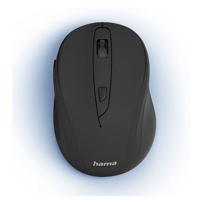 Hama "MW-400 V2" Optical 6-Button Wireless Mouse, Ergonomic, USB Rec., black (173026)