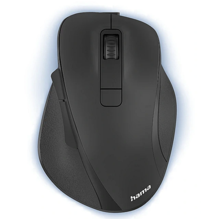 Hama "MW-500 Recharge" Optical 6-Button Wireless Mouse, Battery, Ergonomic, black (173032)