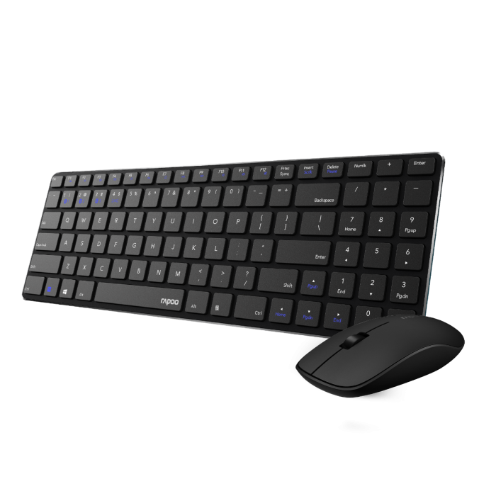 Hama Rapoo 9300M Wireless Set, Black(220342)