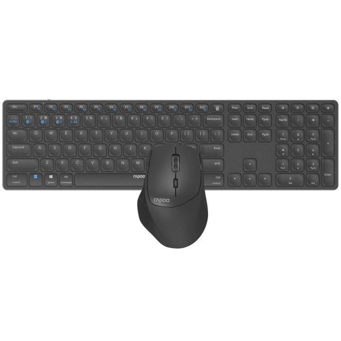 Hama Rapoo 9800M Wireless Set, Grey(220344)