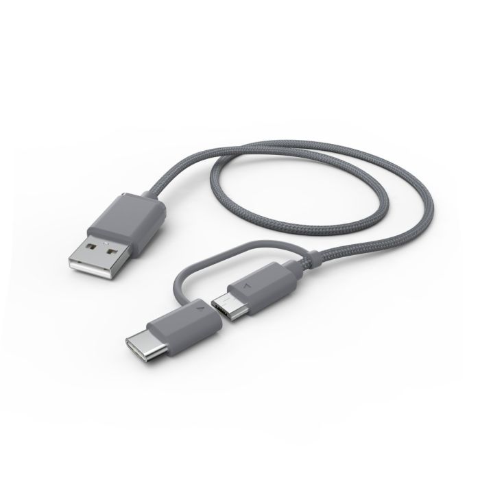 Hama 2-in-1 USB with Adapter to USB-C (187224)