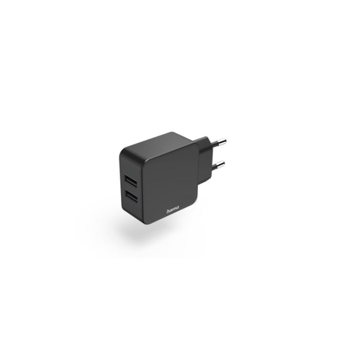 Hama Charger, 2-Port USB, 12 Watt(188331)