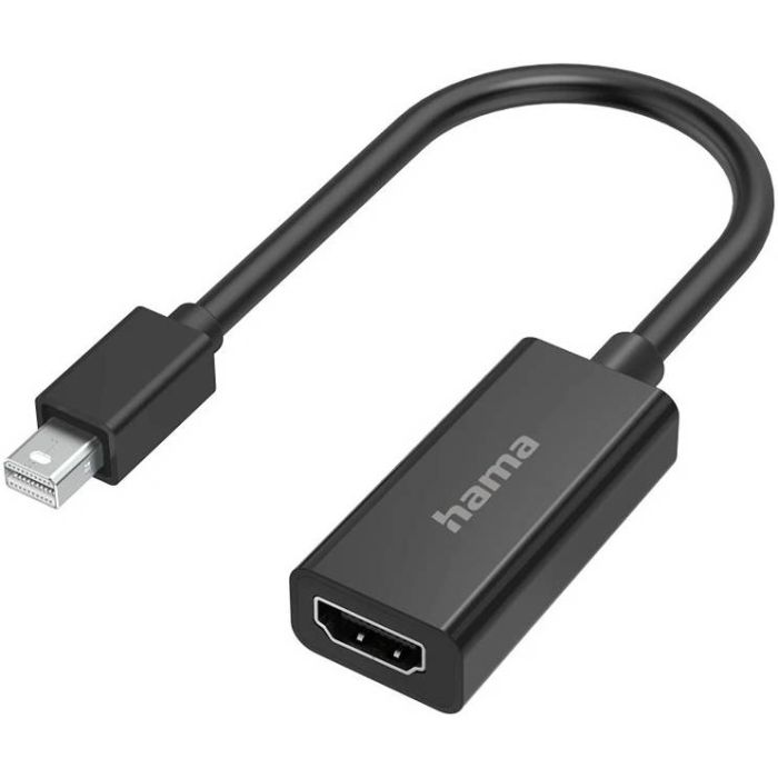 Hama Video Adapter, Mini DisplayPort Plug - HDMI™ Socket, Ultra-HD 4K (200332)