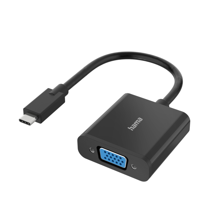 Hama USB-C plug-VGA socket, (200317)