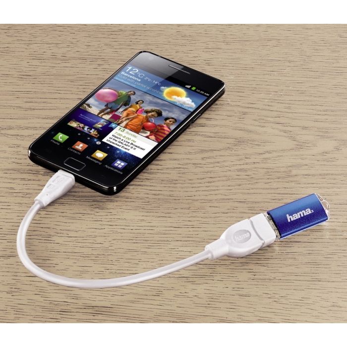Hama USB 2.0 Adapter Cable,microB-A,white (054518)