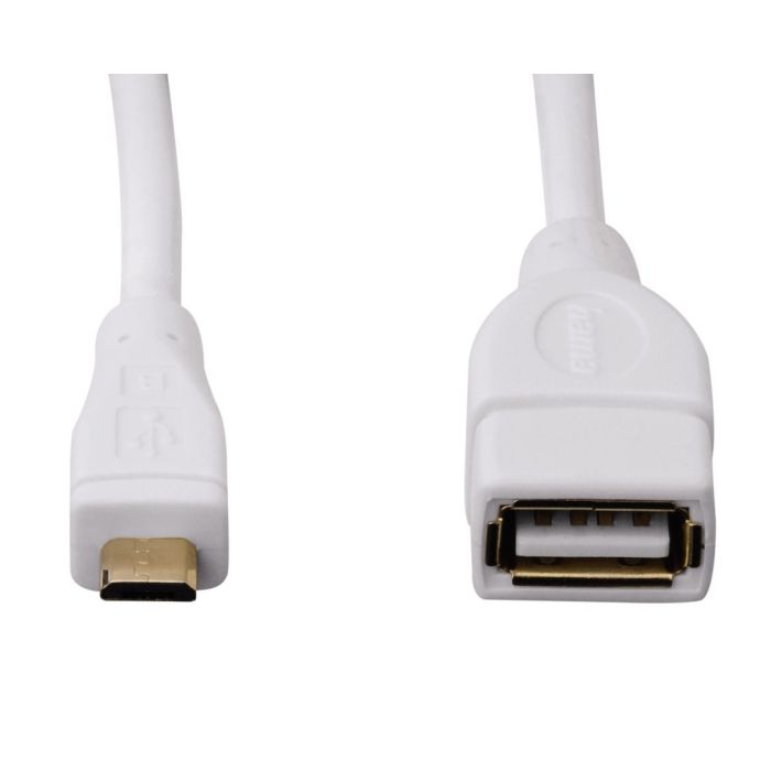 Hama USB 2.0 Adapter Cable,microB-A,white (054518)